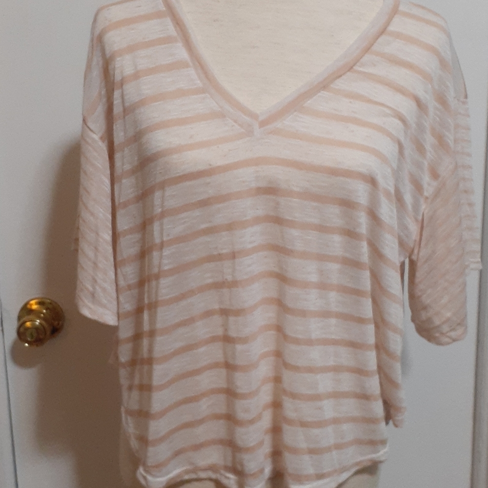 Romeo & Juliet Couture Striped Cropped Shirt mediu